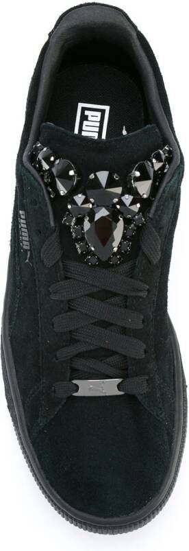 PUMA embellished lace-up sneakers Zwart