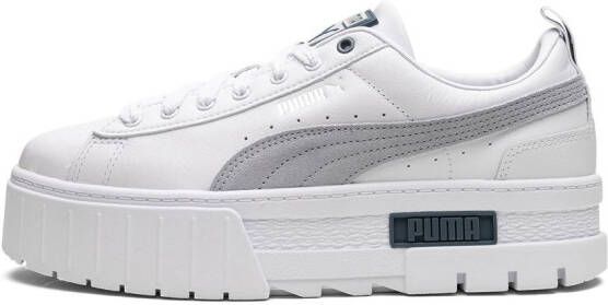 PUMA Mayze leren sneakers Wit