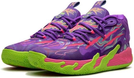 PUMA MB.03 Toxic "Purple Glimmer Green Gecko" sneakers Paars