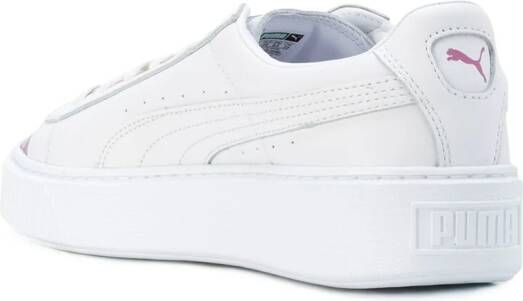 PUMA metallic toe lace-up sneakers Wit