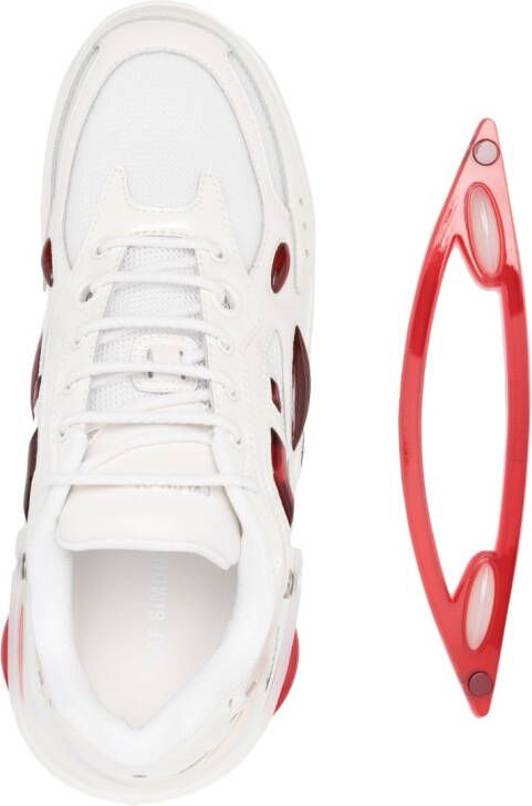 Raf Simons Antei leren sneakers Wit