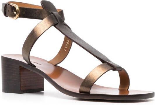 Ralph Lauren Collection Dyllon leren sandalen Goud