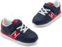 Ralph Lauren Kids Sneakers met vlakken en logo Blauw - Thumbnail 4