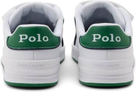 Ralph Lauren Kids Polo Pony sneakers met klittenband Wit