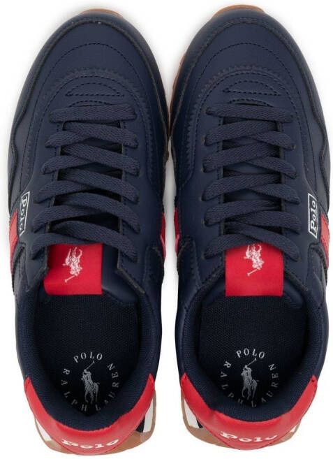 Ralph Lauren Kids Sneakers met logoprint Blauw