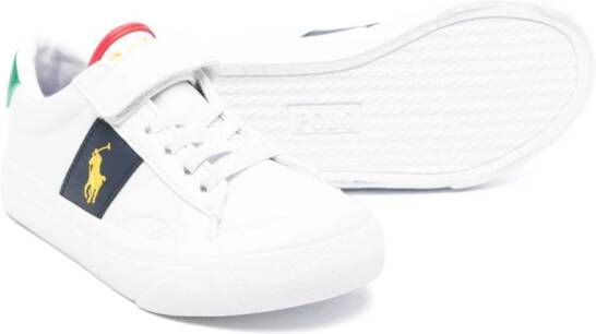 Ralph Lauren Kids Sneakers met vlakken Wit