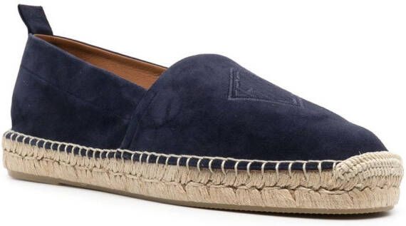 Ralph Lauren Purple Label Espadrilles met geborduurd logo Blauw