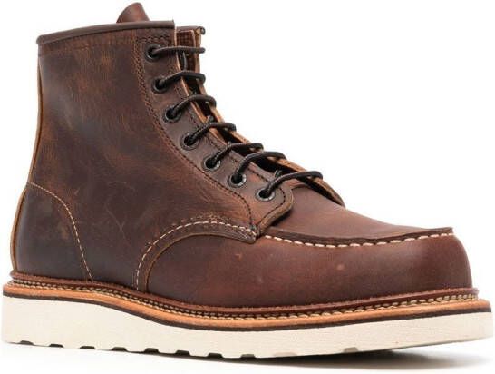 Red Wing Shoes 1907 Heritage Work Moc Toe laars Bruin