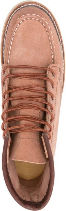 Red Wing Shoes Classic Moc suède laarzen Roze