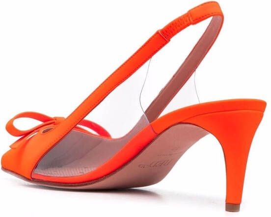 RED(V) Sandie slingback pumps met puntige neus Oranje
