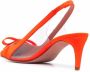 RED(V) Sandie slingback pumps met puntige neus Oranje - Thumbnail 3