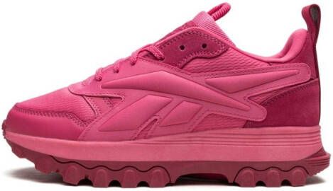 Reebok Kids "x Cardi B Classic Pink Fushion leren sneakers" Roze