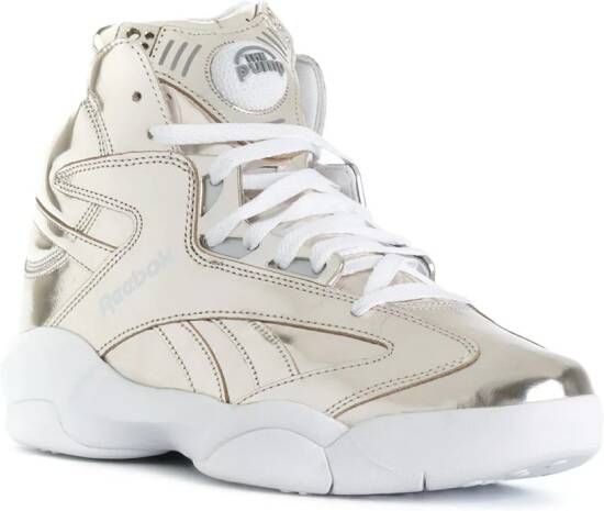 Reebok lace up hi-tops Metallic