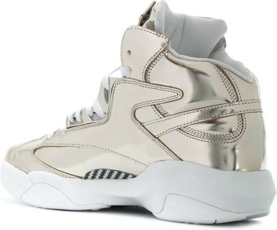 Reebok lace up hi-tops Metallic