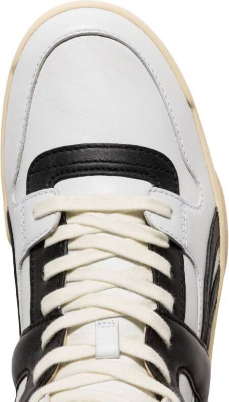 Reebok LTD Tweekleurige high-top sneakers met vlakken Wit