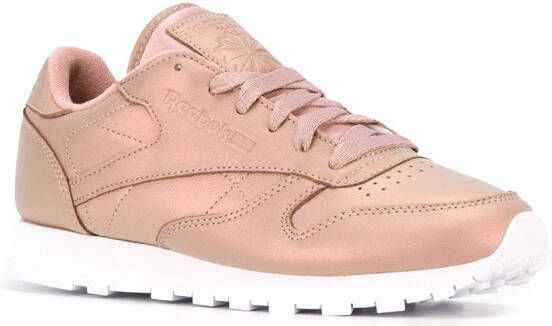 Reebok metallic lace-up sneakers Roze