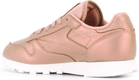 Reebok metallic lace-up sneakers Roze