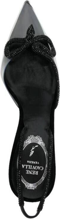 René Caovilla Sandalen met stras Zwart