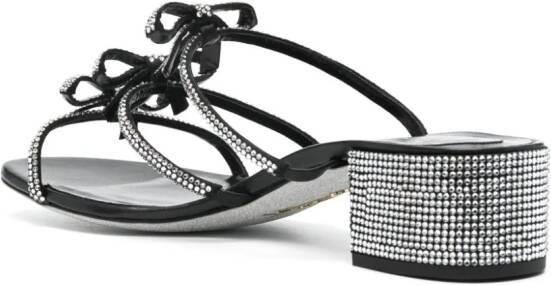 René Caovilla 35 mm Caterina sandalen Zwart