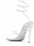 René Caovilla 120 mm Cecile sandalen met stras Wit - Thumbnail 3
