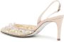 René Caovilla Chandelier leren pumps Goud - Thumbnail 3