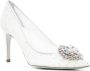 René Caovilla Cibelle pumps met kant Wit - Thumbnail 2