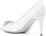 René Caovilla Cibelle pumps met kant Wit - Thumbnail 3