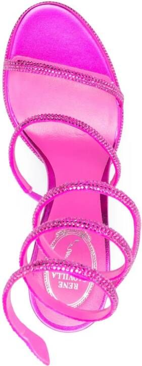René Caovilla Cleo sandalen met kristallen Roze