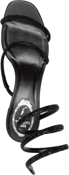 René Caovilla Cleo sandalen met kristallen Zwart