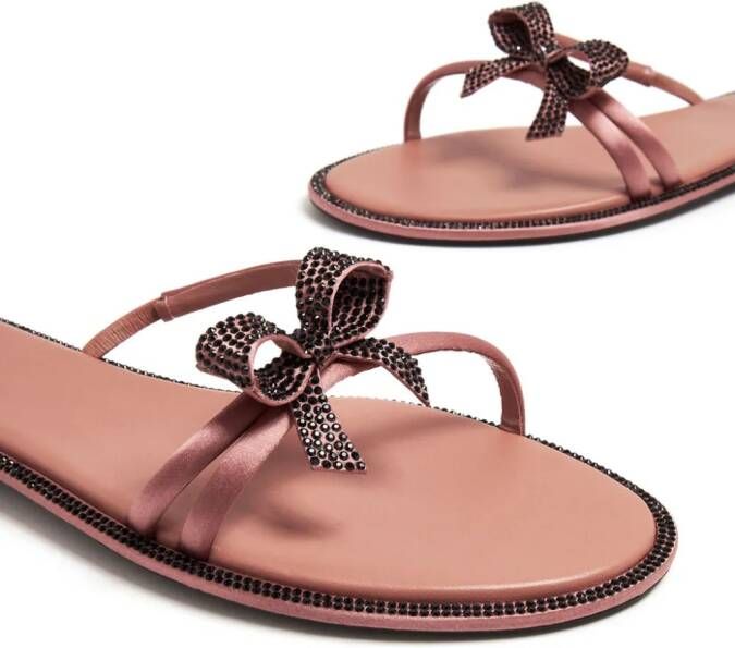 René Caovilla Cleo wikkelsandalen Roze