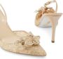 René Caovilla Floriane pumps met kant Beige - Thumbnail 4