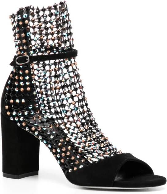 René Caovilla 80 mm Galaxia sandalen Zwart
