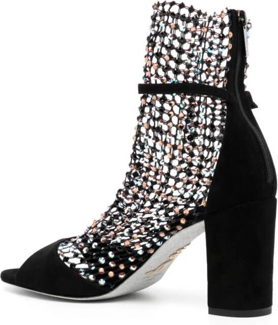 René Caovilla 80 mm Galaxia sandalen Zwart