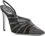René Caovilla Slingback pumps verfraaid met kristallen Zwart - Thumbnail 2