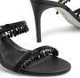 René Caovilla 80 mm Chandelier sandalen met open neus Zwart - Thumbnail 4