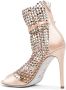 René Caovilla Sandalen verfraaid met kristallen Metallic - Thumbnail 3
