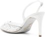 René Caovilla Slingback pumps verfraaid met kant Wit - Thumbnail 3