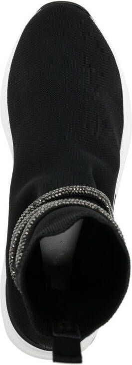 René Caovilla Soksneakers met wikkelband Zwart
