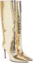 Retrofete Frida 110mm leren laarzen Goud - Thumbnail 2