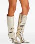 Retrofete Frida 110mm leren laarzen Goud - Thumbnail 5