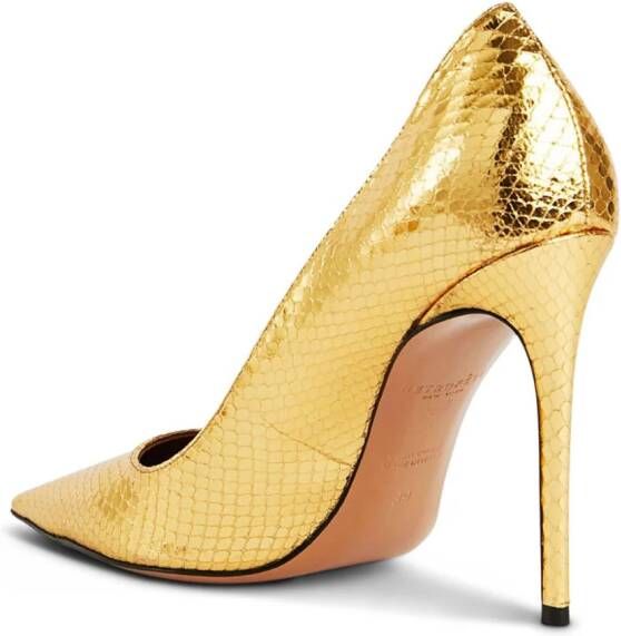 Retrofete Jasmin 110 mm pumps met hak Goud