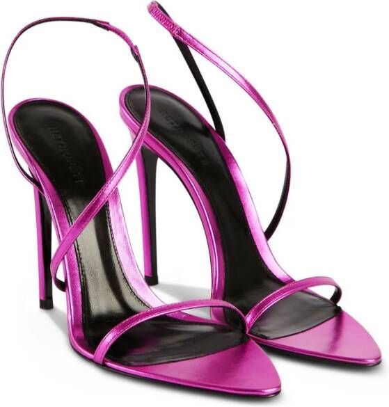 Retrofete Naomi 110 mm leren sandalen Roze