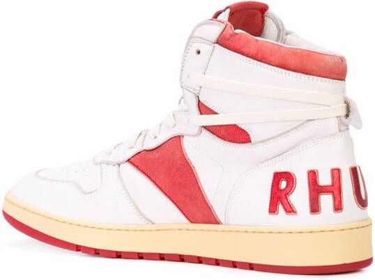 RHUDE BBall high-top sneakers Wit