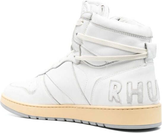 RHUDE Sneakers met logopatch Wit