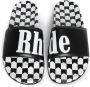 RHUDE Slippers met logoprint Zwart - Thumbnail 2