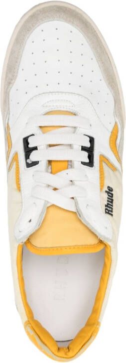 RHUDE Race low-top sneakers Wit