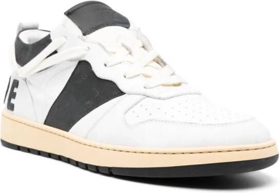 RHUDE Rechess leren sneakers Wit