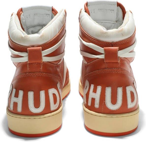 RHUDE Rhecess high-top sneakers Oranje