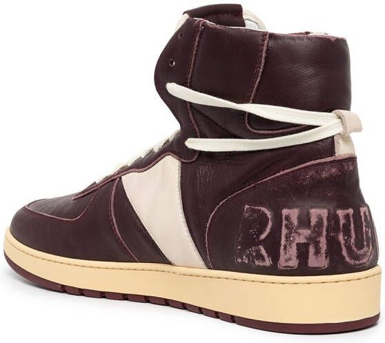 RHUDE Rhecess high-top sneakers Rood