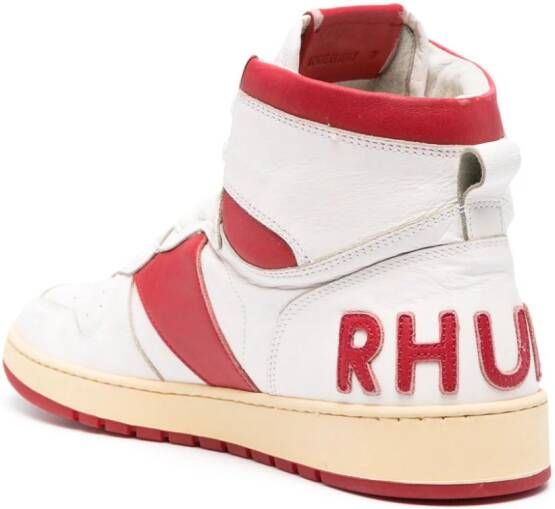 RHUDE Rhecess high-top sneakers Rood